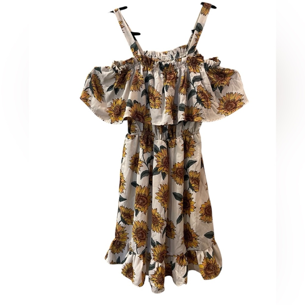 Liberty Love Women’s Sunflower Off The Shoulder Sundress Size: Medium